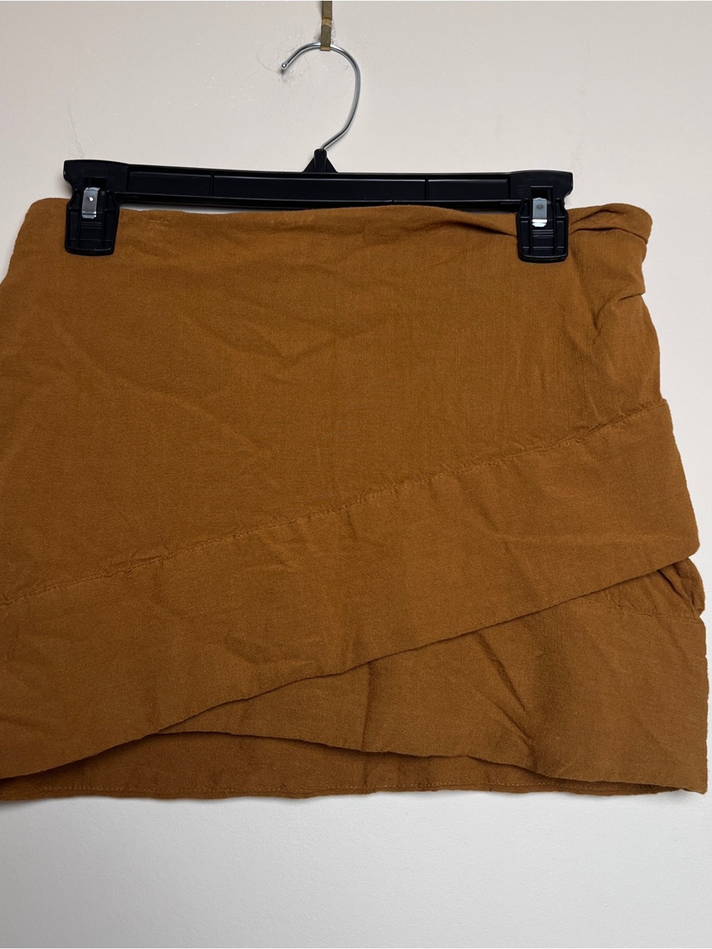 Free People Casual Layered Mini Skirt - Rust Brown size 0